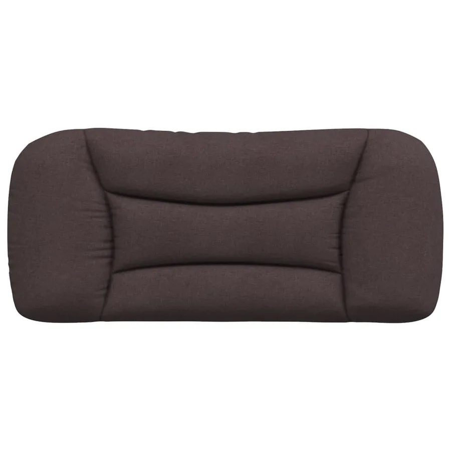 Coussin de tête de lit Hvar marron foncé 80 cm tissu - 5