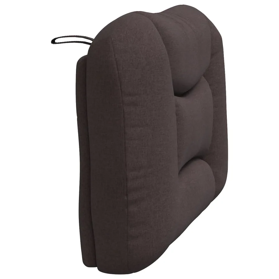 Coussin de tête de lit Hvar marron foncé 80 cm tissu - 6