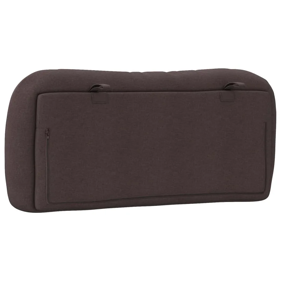 Coussin de tête de lit Hvar marron foncé 80 cm tissu - 7