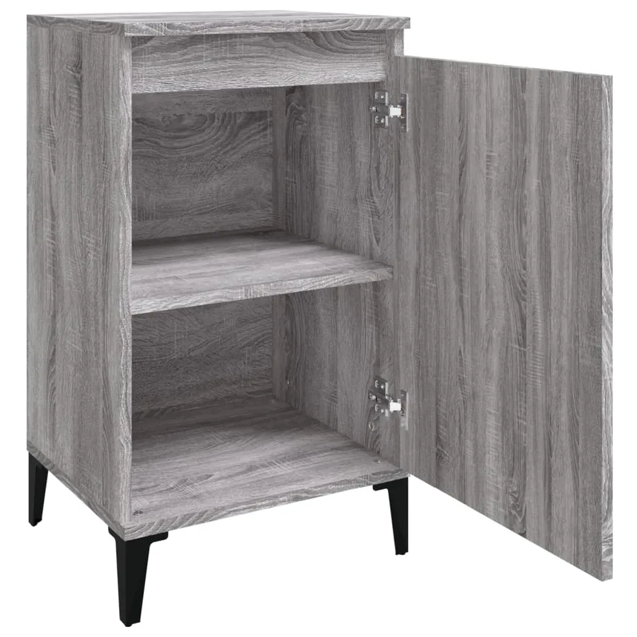Tables de chevet 2 pcs sonoma gris 40x35x70cm bois d'ingénierie - 6
