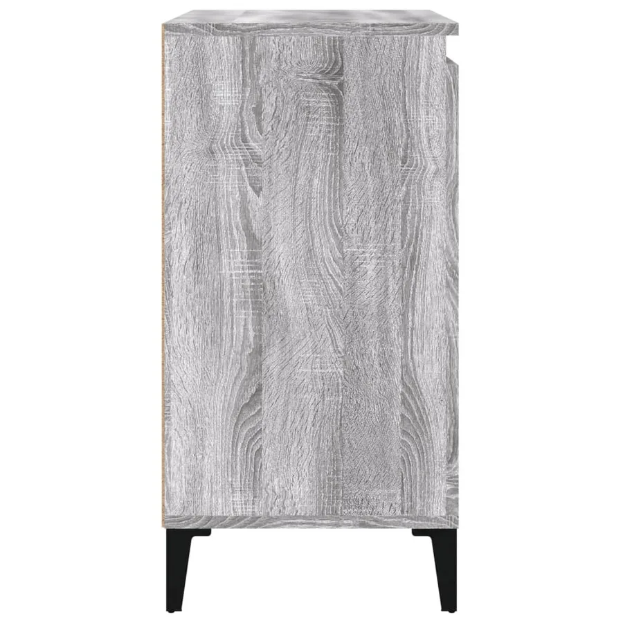 Tables de chevet 2 pcs sonoma gris 40x35x70cm bois d'ingénierie - 8