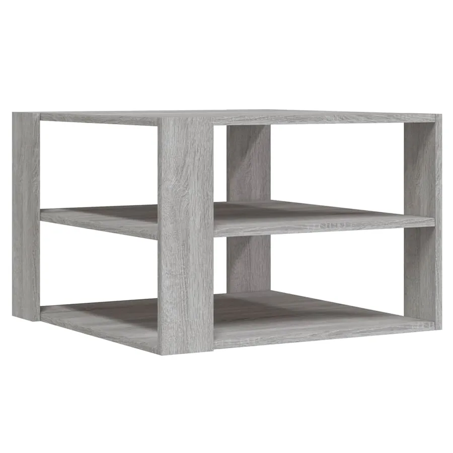 Table basse sonoma gris 58x58x40 cm bois d'ingénierie - 2