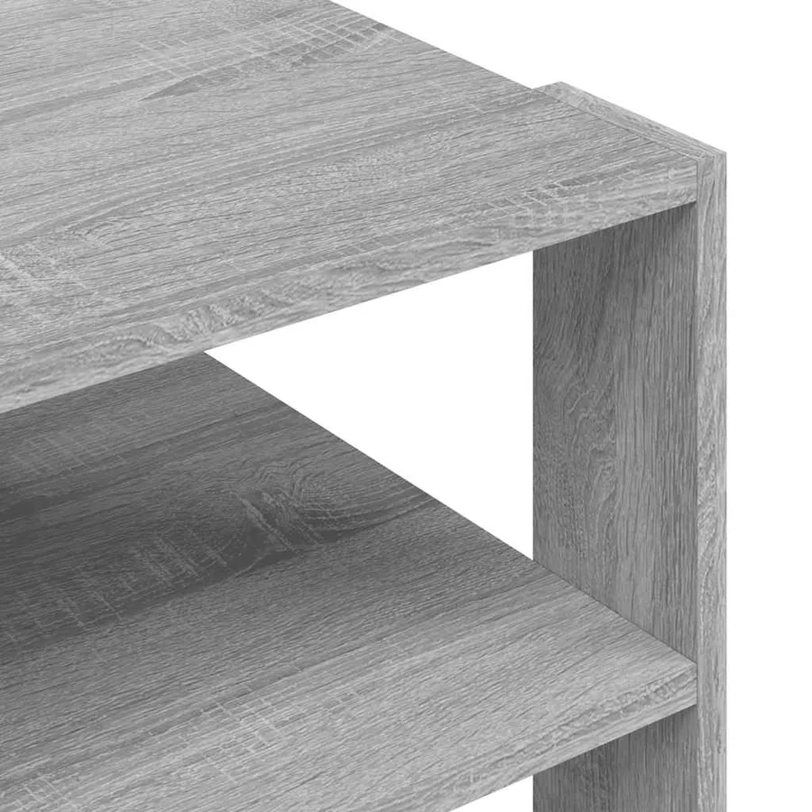 Table basse sonoma gris 58x58x40 cm bois d'ingénierie - 7