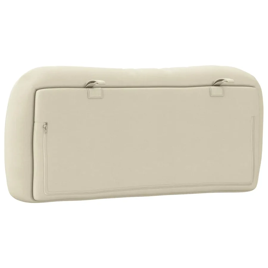 Coussin de tête de lit Hvar crème 90 cm tissu - 7