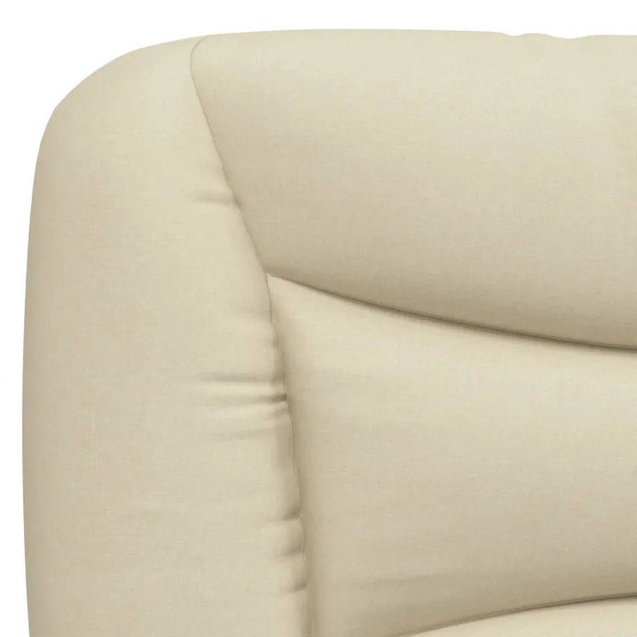 Lit avec matelas Hvar crème 90x200 cm tissu - 7
