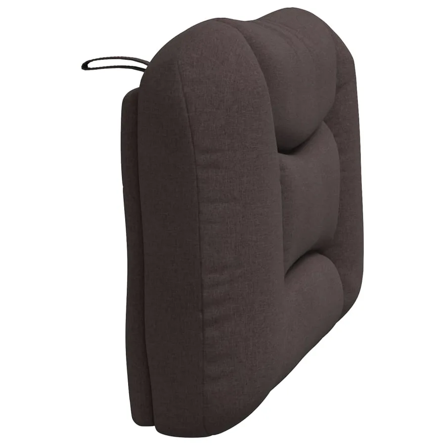 Coussin de tête de lit Hvar marron foncé 90 cm tissu - 6