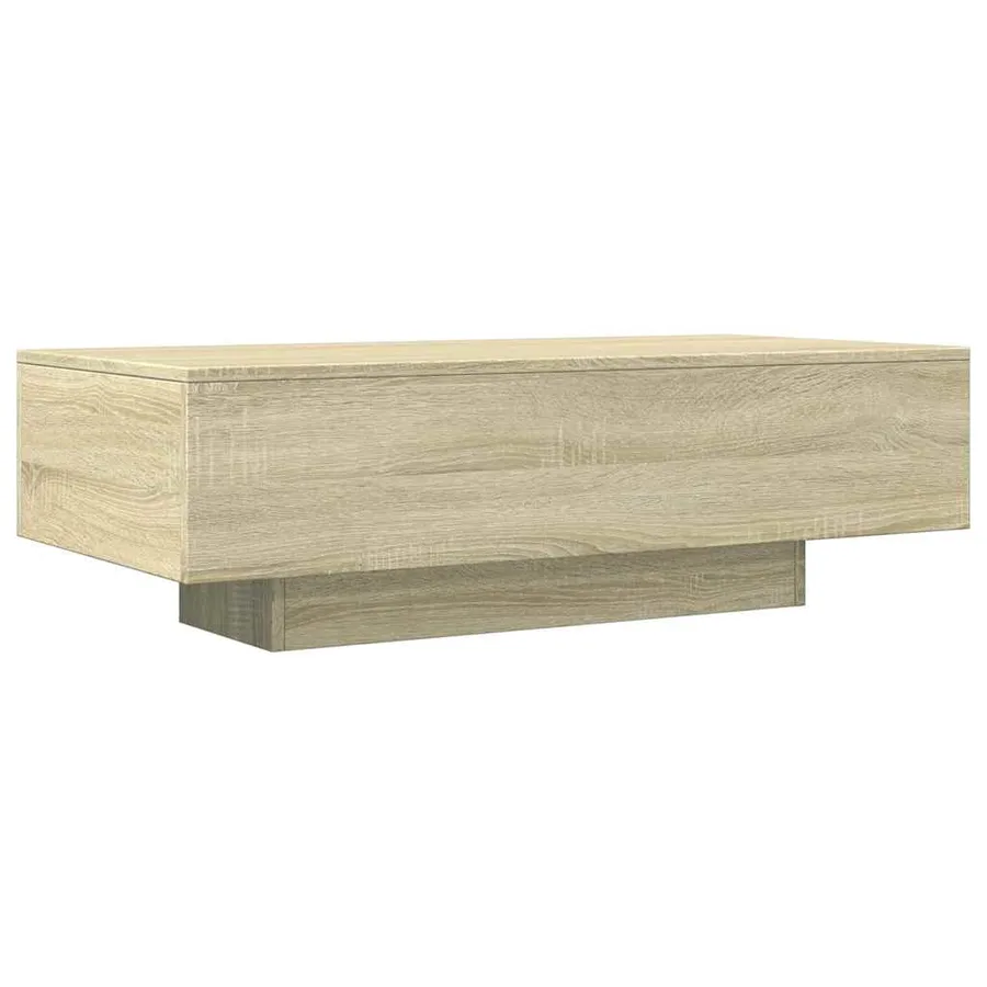 Table basse chêne sonoma 100x49,5x31 cm bois d'ingénierie - 2