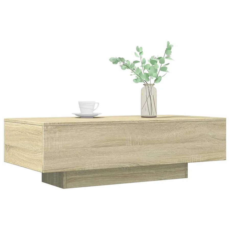 Table basse chêne sonoma 100x49,5x31 cm bois d'ingénierie - 3