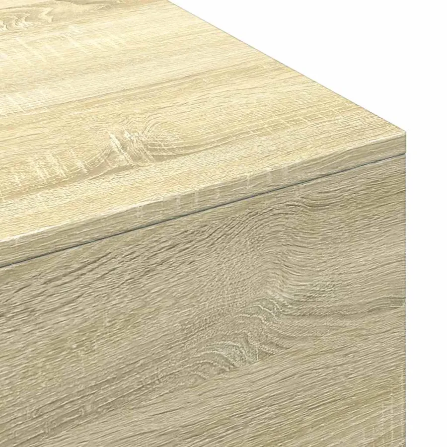 Table basse chêne sonoma 100x49,5x31 cm bois d'ingénierie - 7