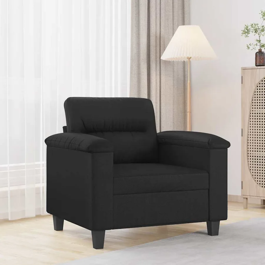 Fauteuil Noir 60 cm Similicuir
