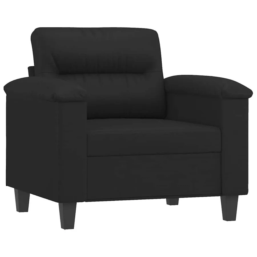 Fauteuil Noir 60 cm Similicuir - 2