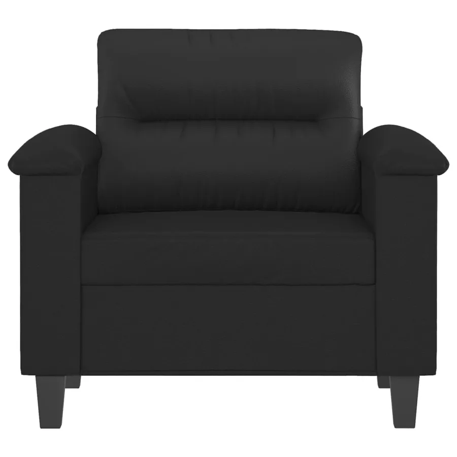 Fauteuil Noir 60 cm Similicuir - 3