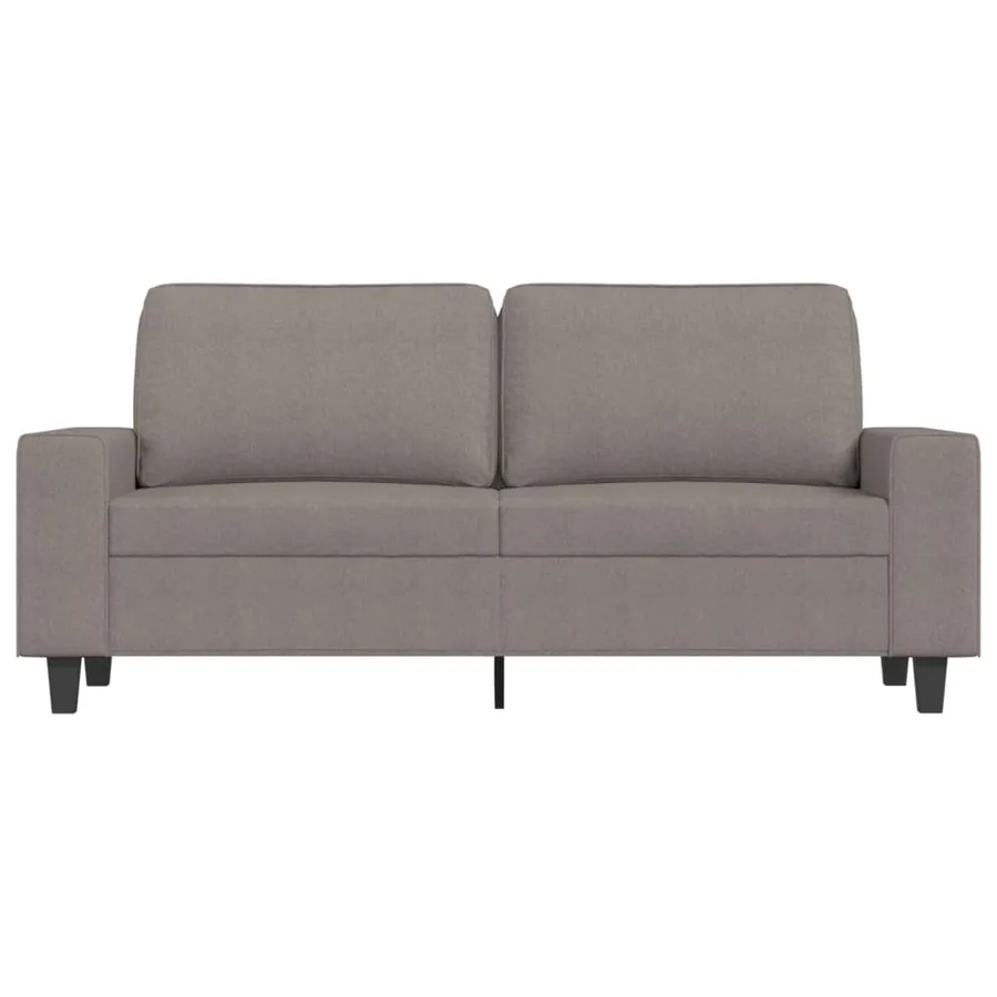Canapé à 2 places Taupe 140 cm Tissu - 3