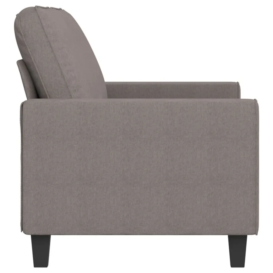 Canapé à 2 places Taupe 140 cm Tissu - 4