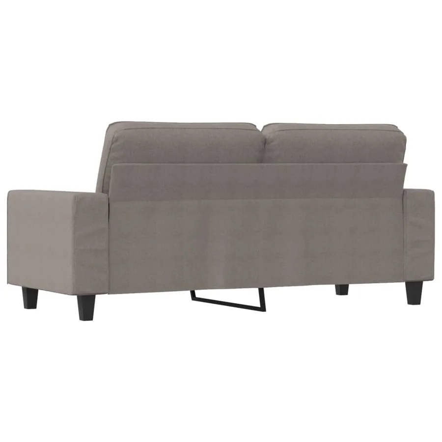 Canapé à 2 places Taupe 140 cm Tissu - 5