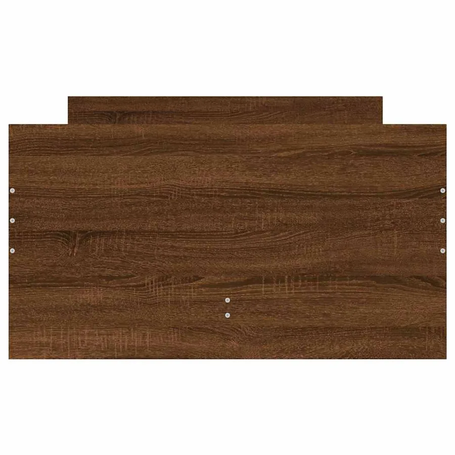 Cadre de lit avec tiroirs sans matelas chêne marron 100x200 cm - 7