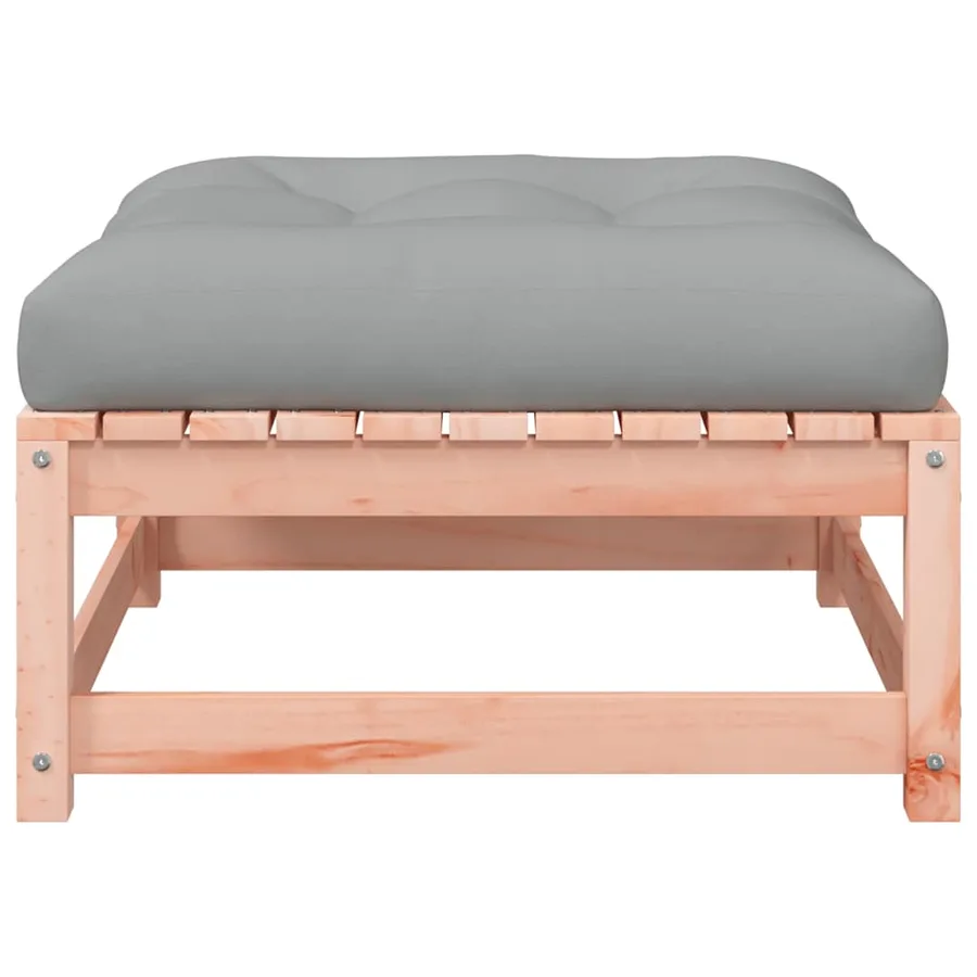 Repose-pieds de jardin avec coussins 2 pcs bois massif douglas - 7