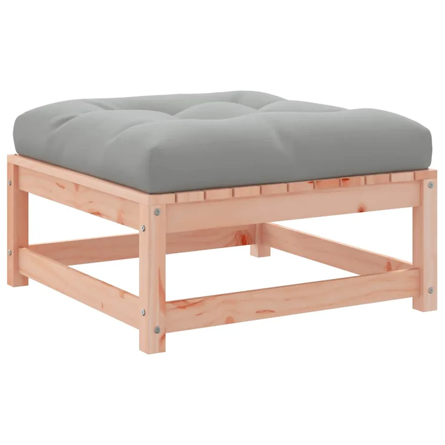 Repose-pieds de jardin avec coussins 2 pcs bois massif douglas - 8