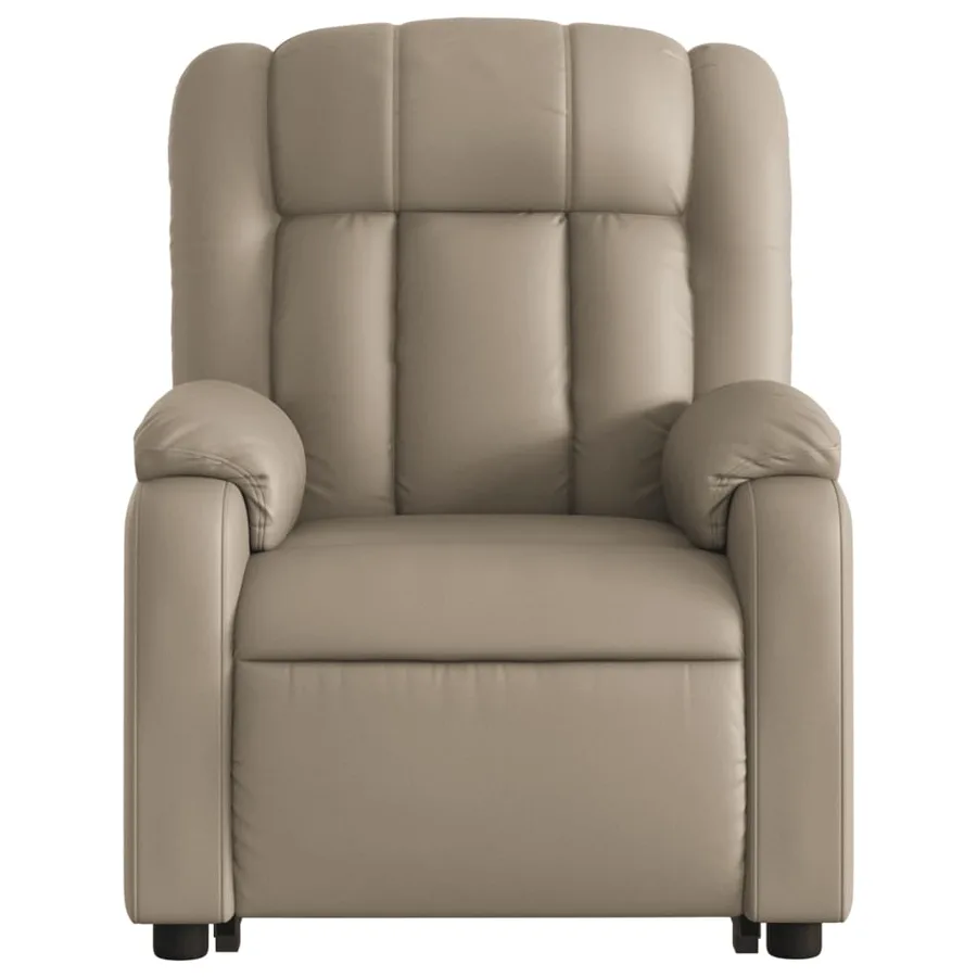 Fauteuil inclinable de massage électrique cappuccino similicuir - 9
