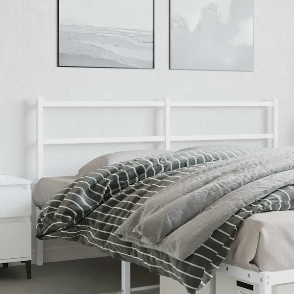 Tête de lit de remplacement métal blanc 150 cm