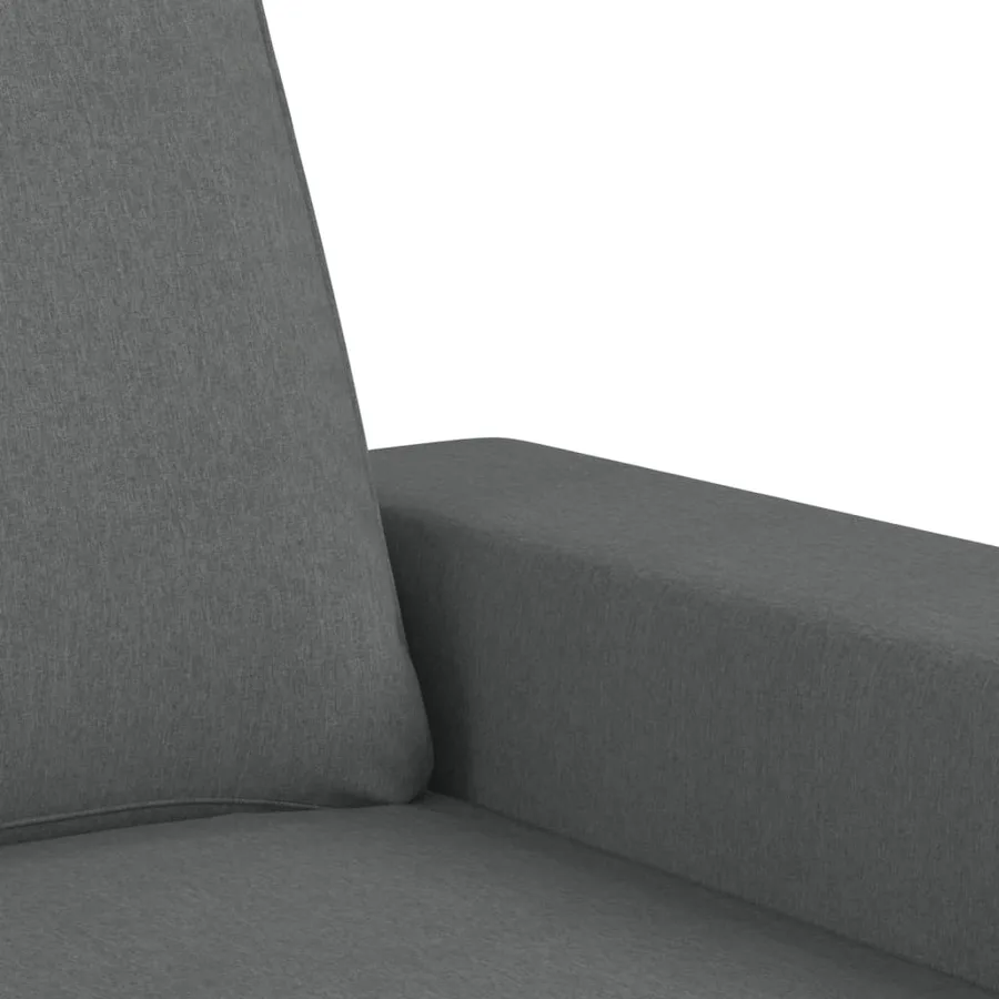 Ensemble de canapés 2 pcs gris foncé tissu - 5