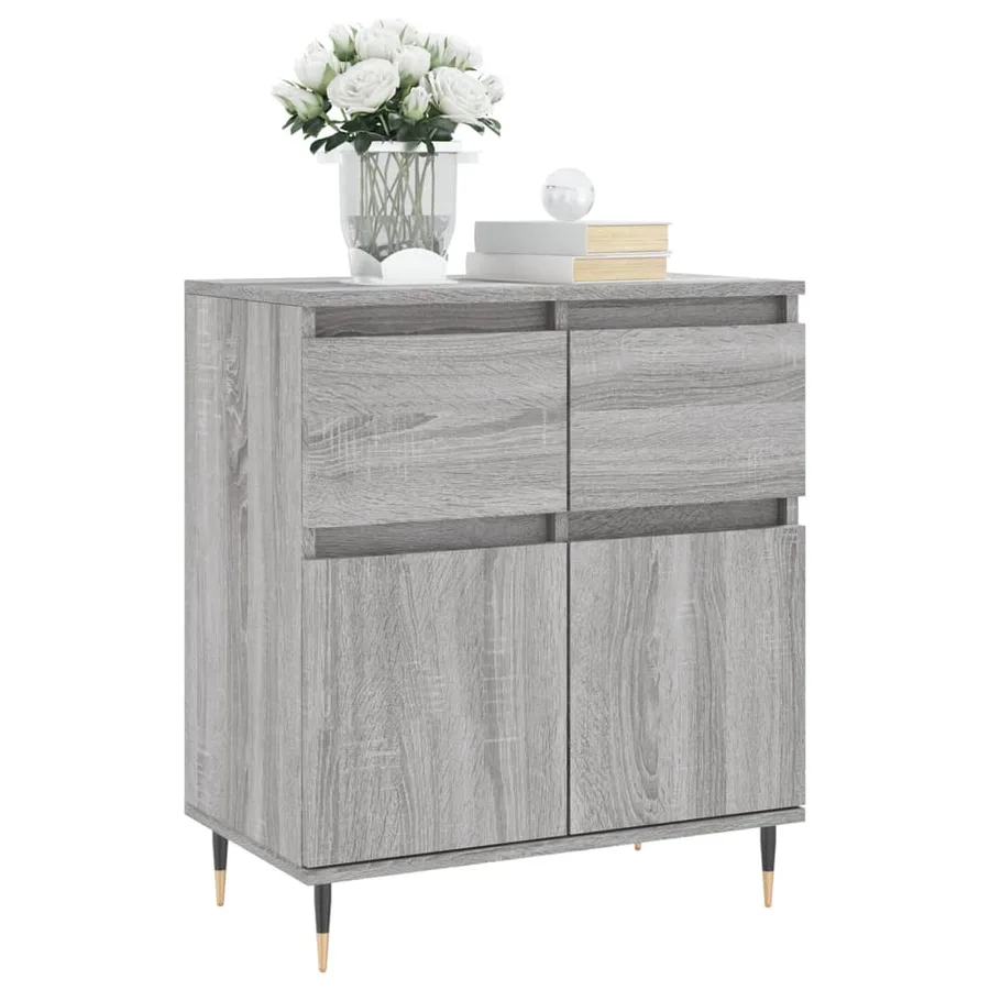 Buffet Sonoma gris 60x35x70 cm Bois d'ingénierie - 3