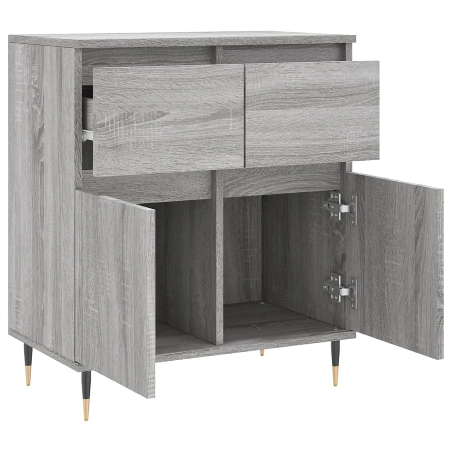 Buffet Sonoma gris 60x35x70 cm Bois d'ingénierie - 6