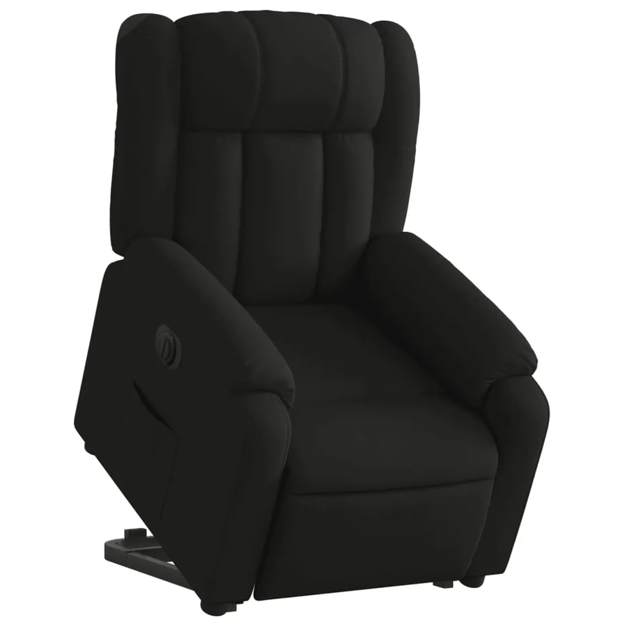 Fauteuil inclinable électrique noir tissu - 3