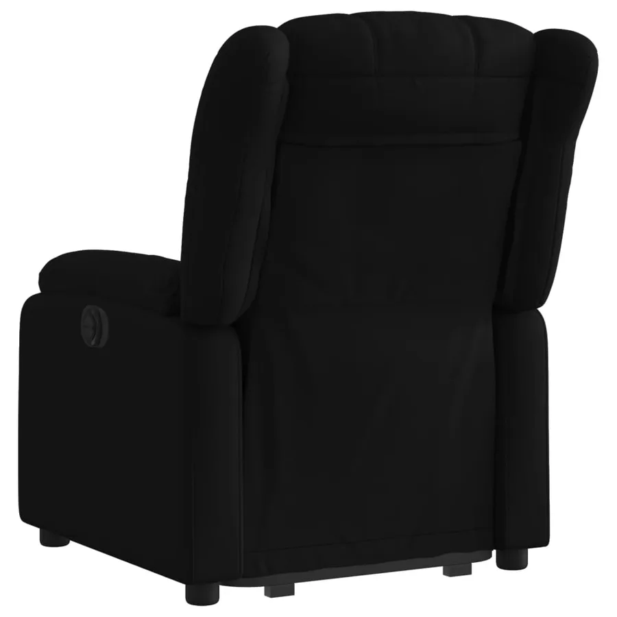 Fauteuil inclinable électrique noir tissu - 5