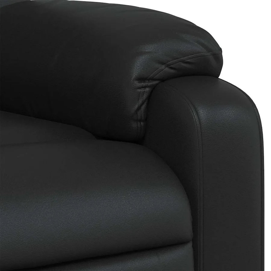 Fauteuil de massage inclinable Noir Similicuir - 10