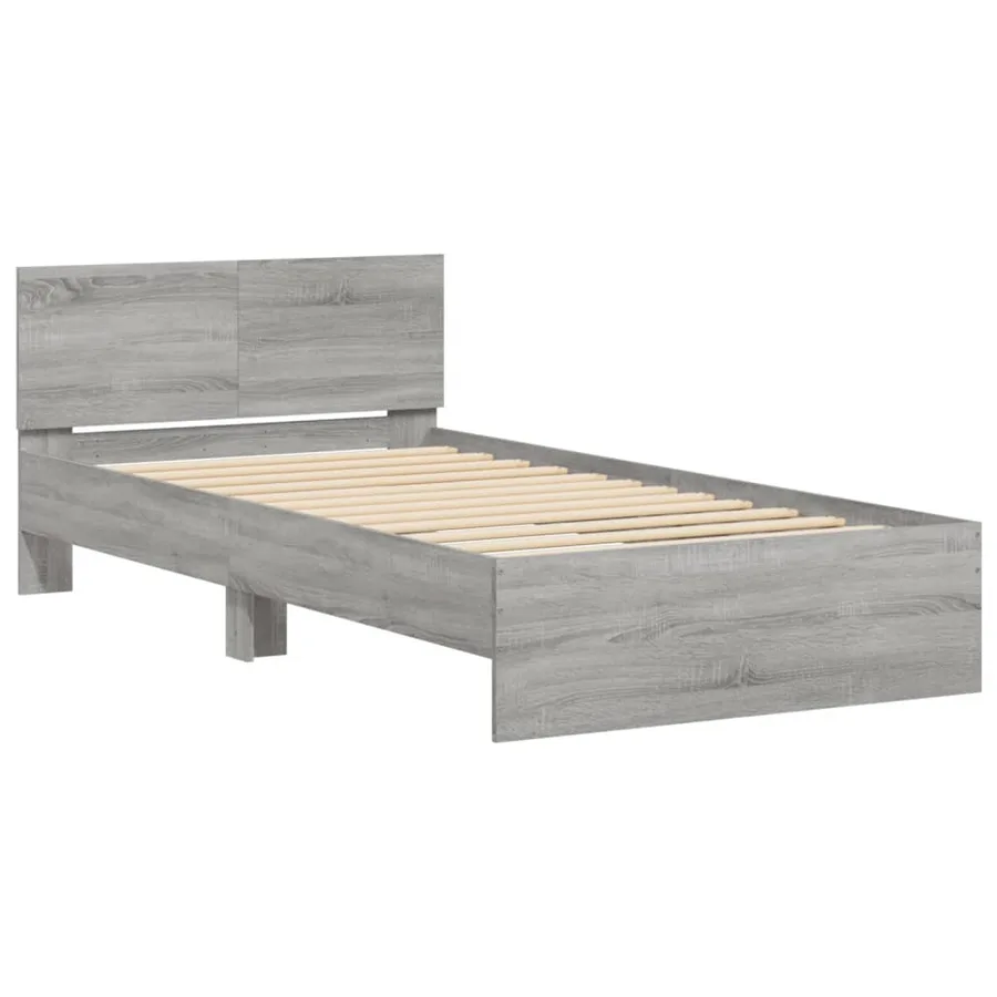 Cadre de lit sans matelas avec tête de lit 100x200 cm - 3
