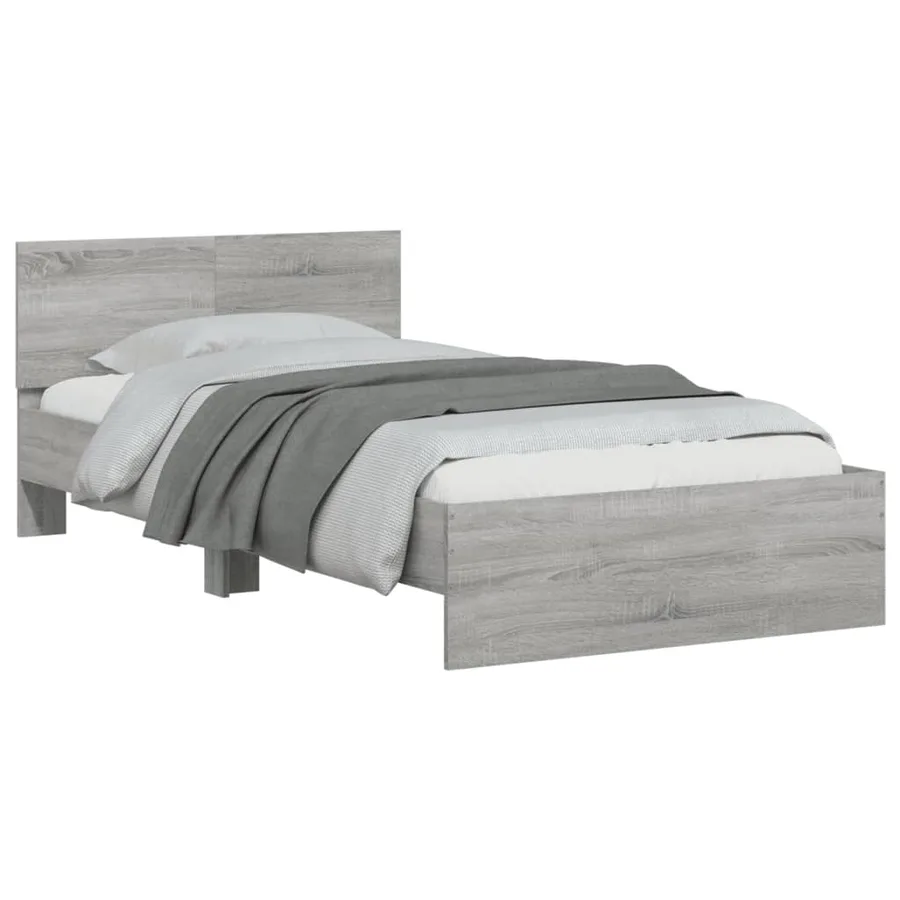 Cadre de lit sans matelas avec tête de lit 100x200 cm - 4