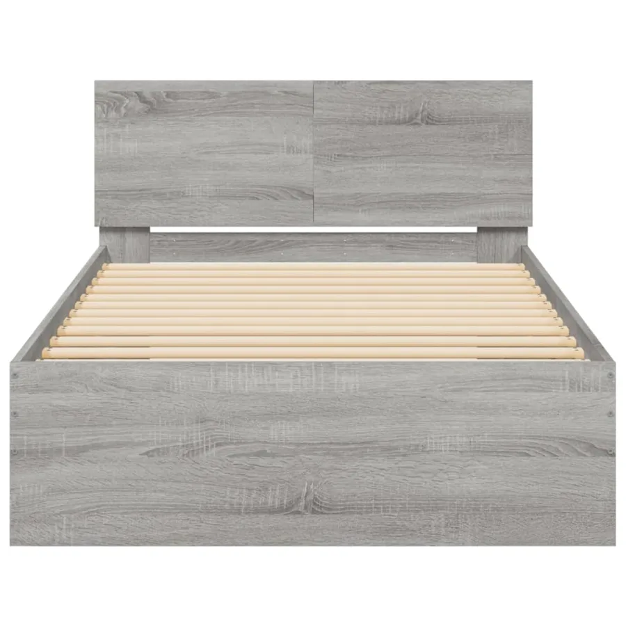 Cadre de lit sans matelas avec tête de lit 100x200 cm - 5