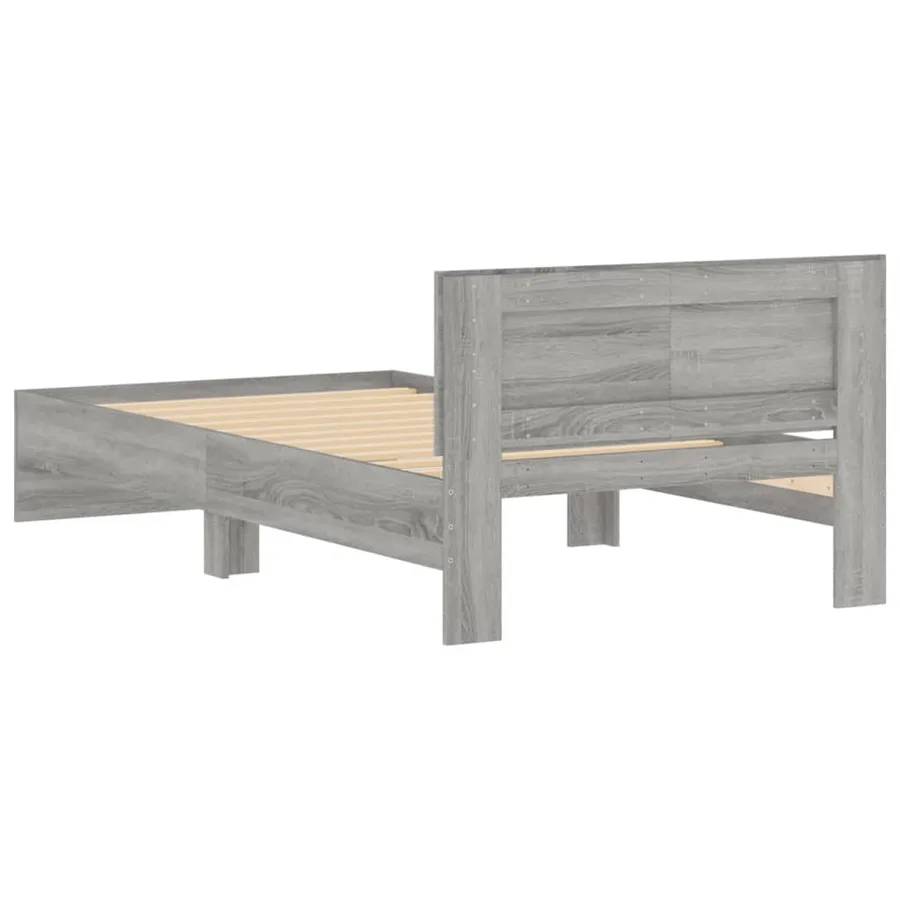 Cadre de lit sans matelas avec tête de lit 100x200 cm - 7