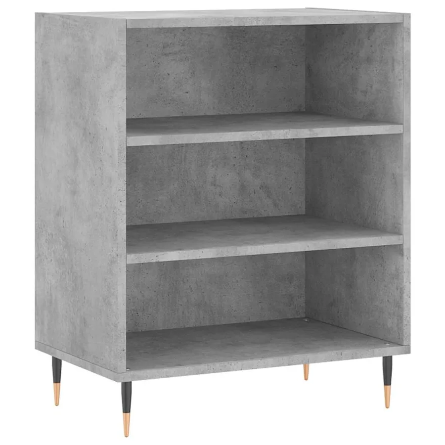 Buffet gris béton 57x35x70 cm bois d'ingénierie - 2