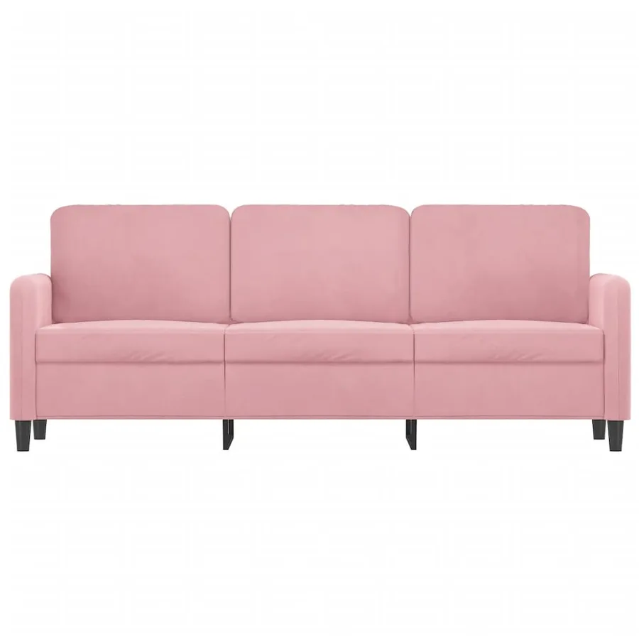 Canapé à 3 places Rose 180 cm Velours - 3