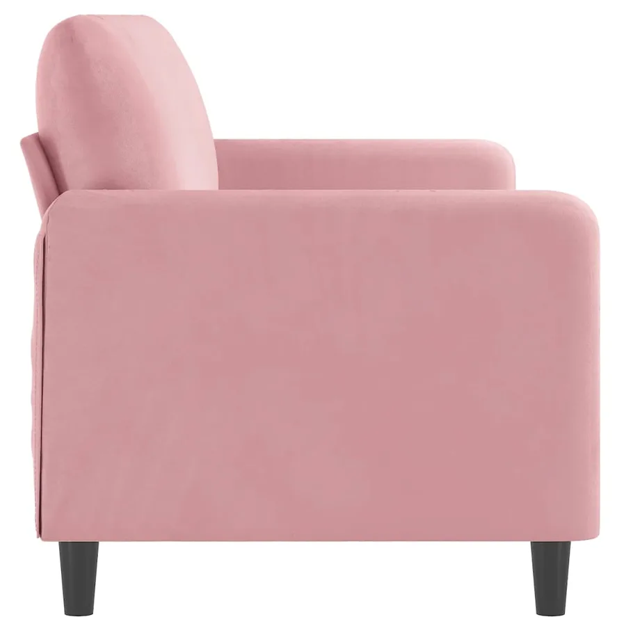 Canapé à 3 places Rose 180 cm Velours - 4