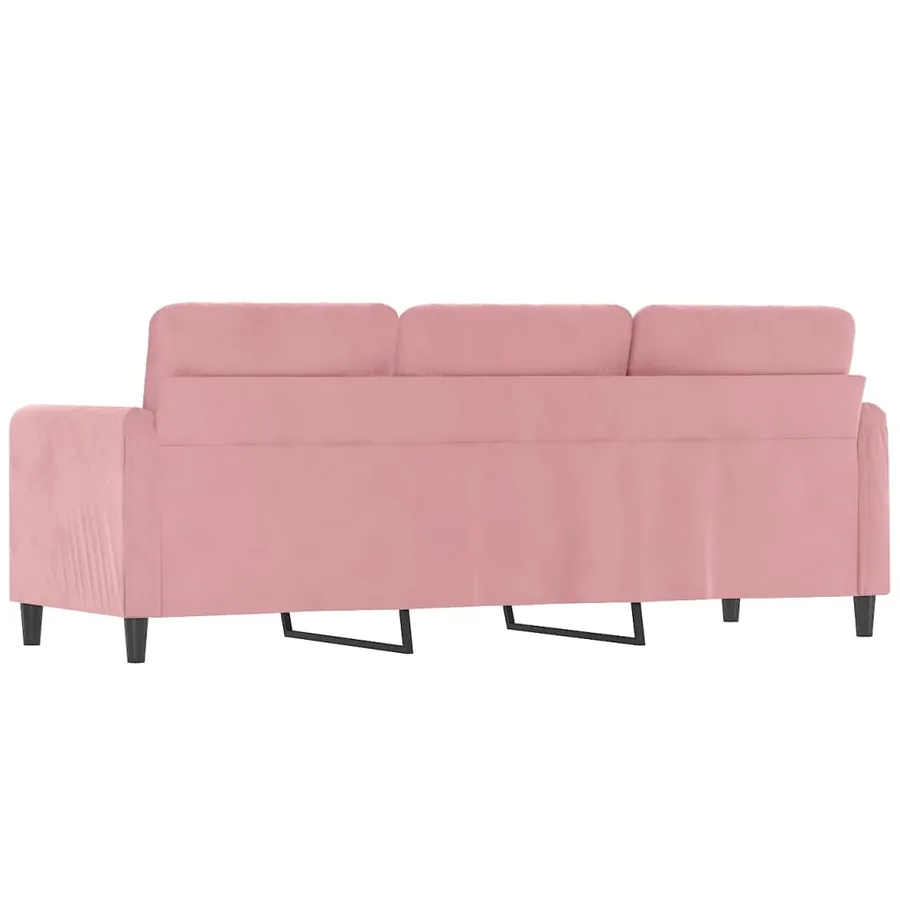 Canapé à 3 places Rose 180 cm Velours - 5