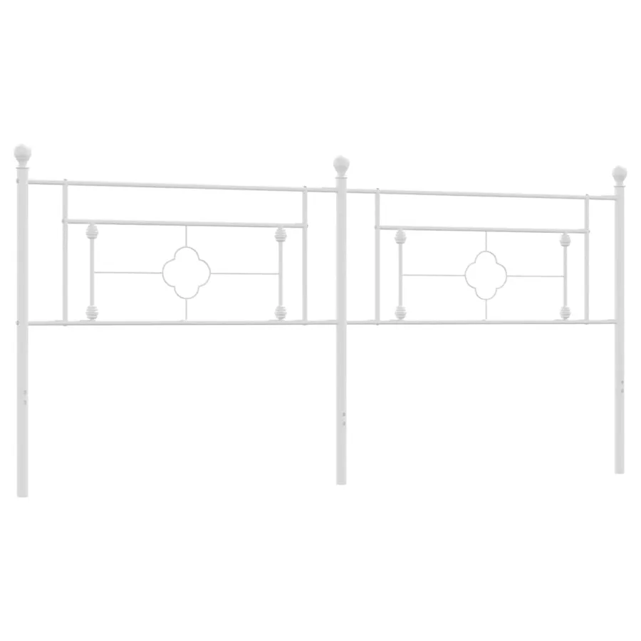 Tête de lit de remplacement métal blanc 200 cm - 2