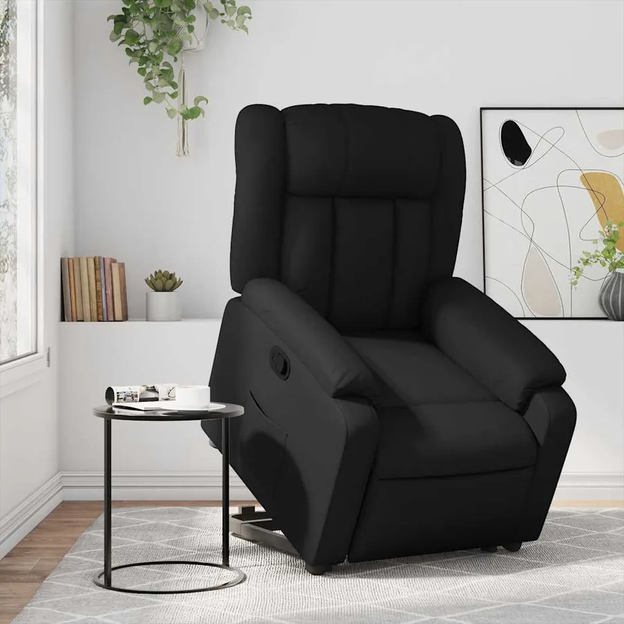 Fauteuil inclinable Noir Similicuir - 16