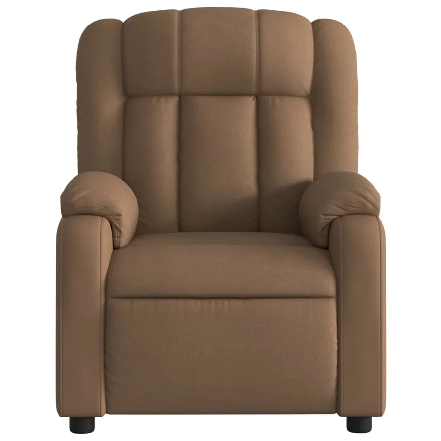 Fauteuil inclinable Marron Tissu - 6