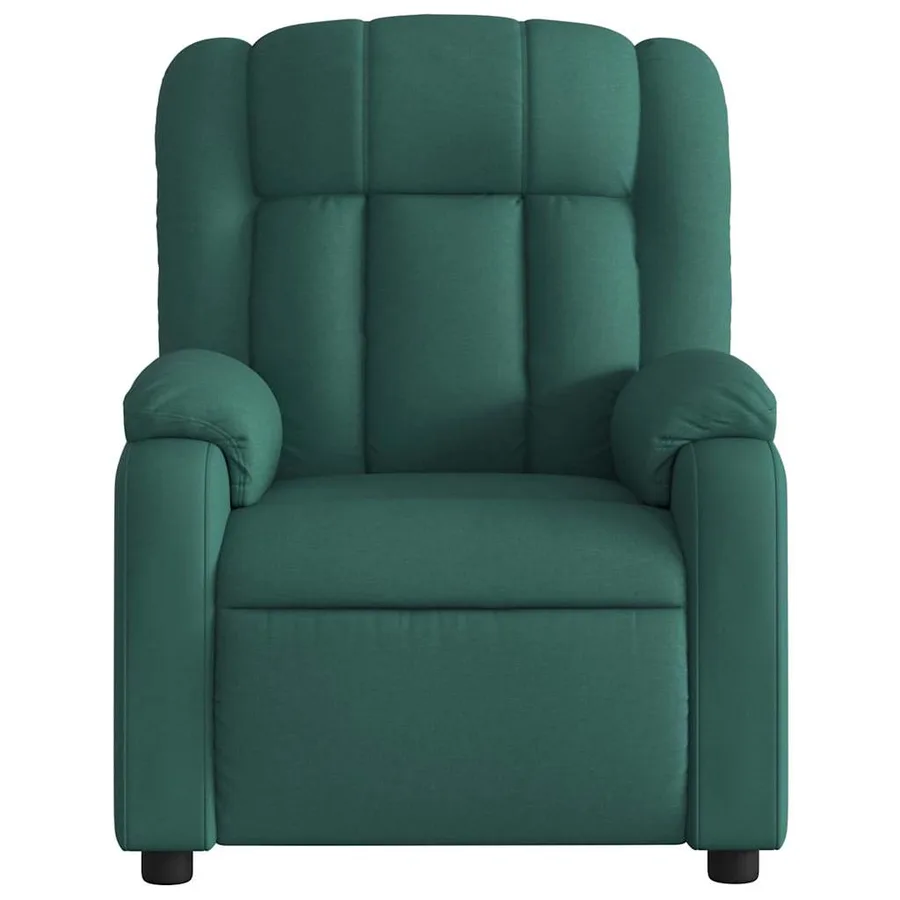 Fauteuil inclinable électrique Vert foncé Tissu - 9
