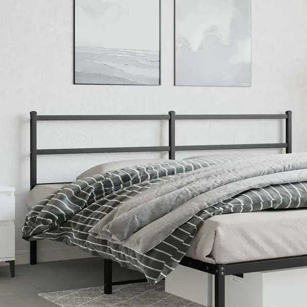 Tête de lit de remplacement métal noir 180 cm