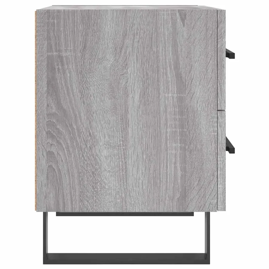 Tables de chevet 2 pcs sonoma gris 40x35x47,5 cm - 7