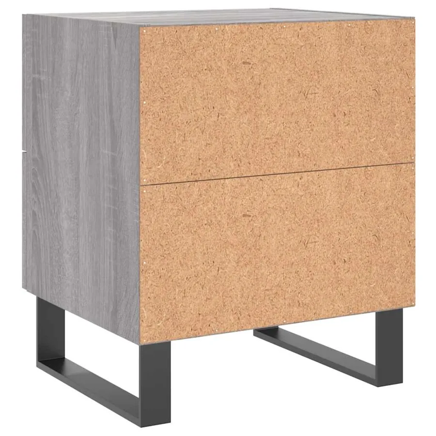 Tables de chevet 2 pcs sonoma gris 40x35x47,5 cm - 9