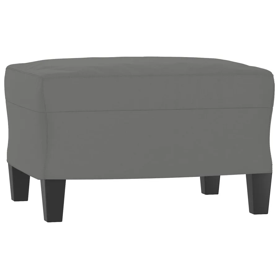Ensemble de canapés 4 pcs coussins Gris foncé Tissu microfibre - 6
