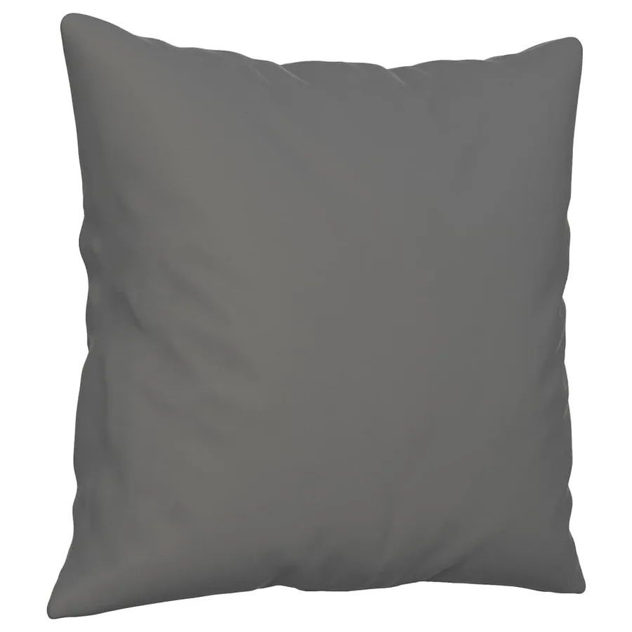 Ensemble de canapés 4 pcs coussins Gris foncé Tissu microfibre - 7