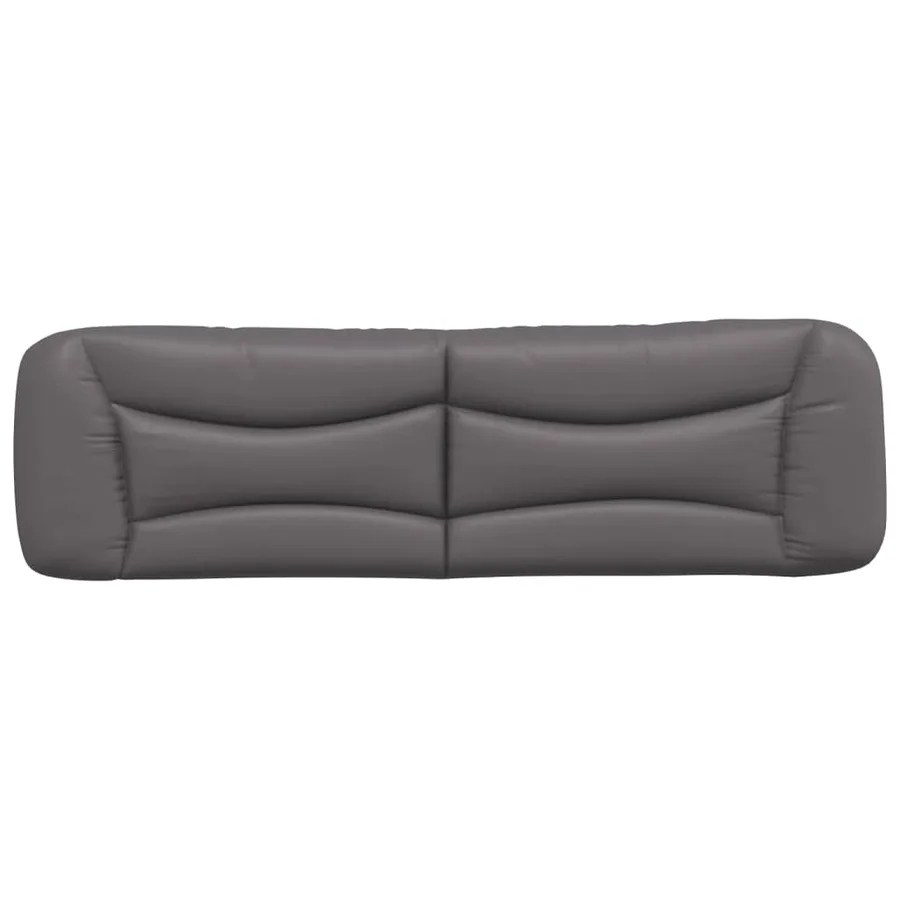 Coussin de tête de lit Hvar gris 180 cm similicuir - 5