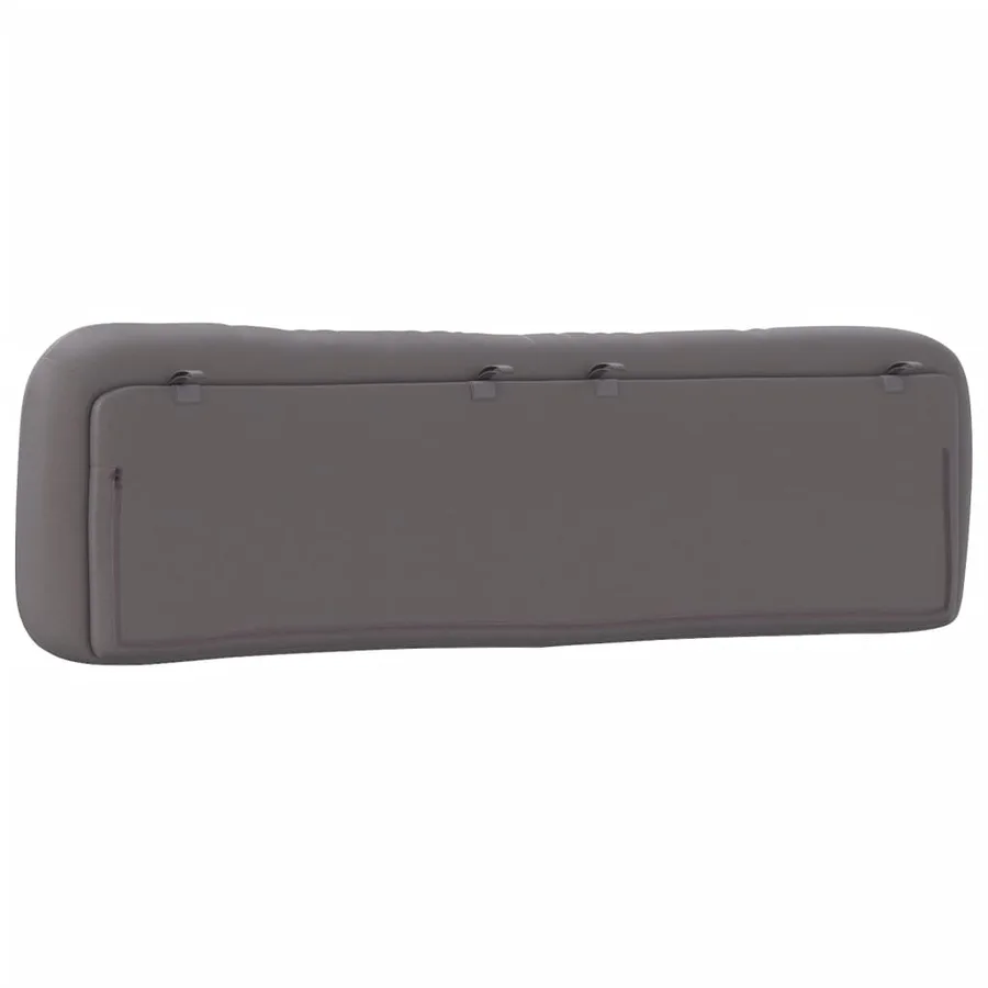 Coussin de tête de lit Hvar gris 180 cm similicuir - 7