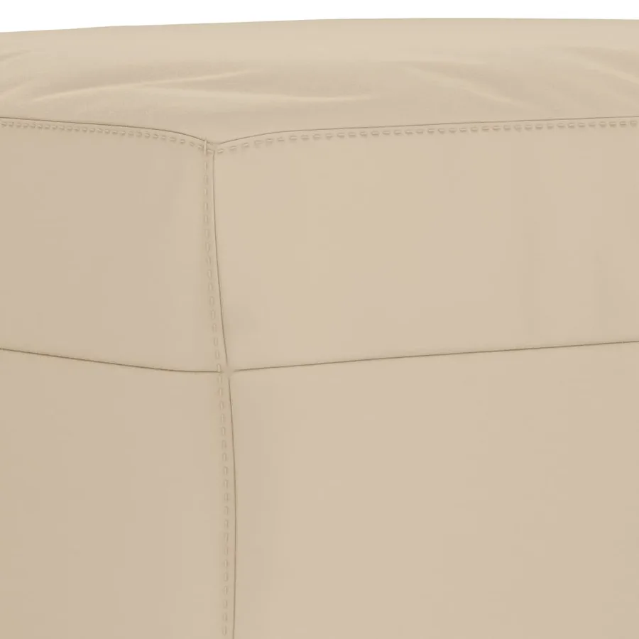 Ensemble de canapés 4 pcs avec coussins Crème Tissu microfibre - 9